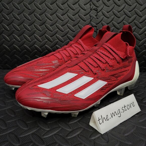 Adidas Adizero Primeknit Red / White Football Cleats Men\'s Sz 10.5 HP8745 NWOB main image 6